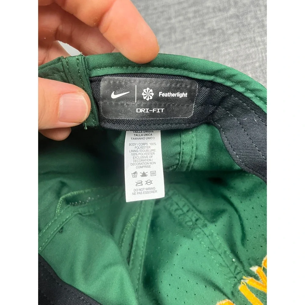 Nike Baylor Track & Field Featherlight Dri-FIT Hat Green Adjustable Cap